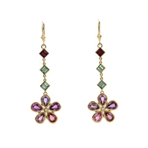 Flora Sapphire x 14k Gold Earrings