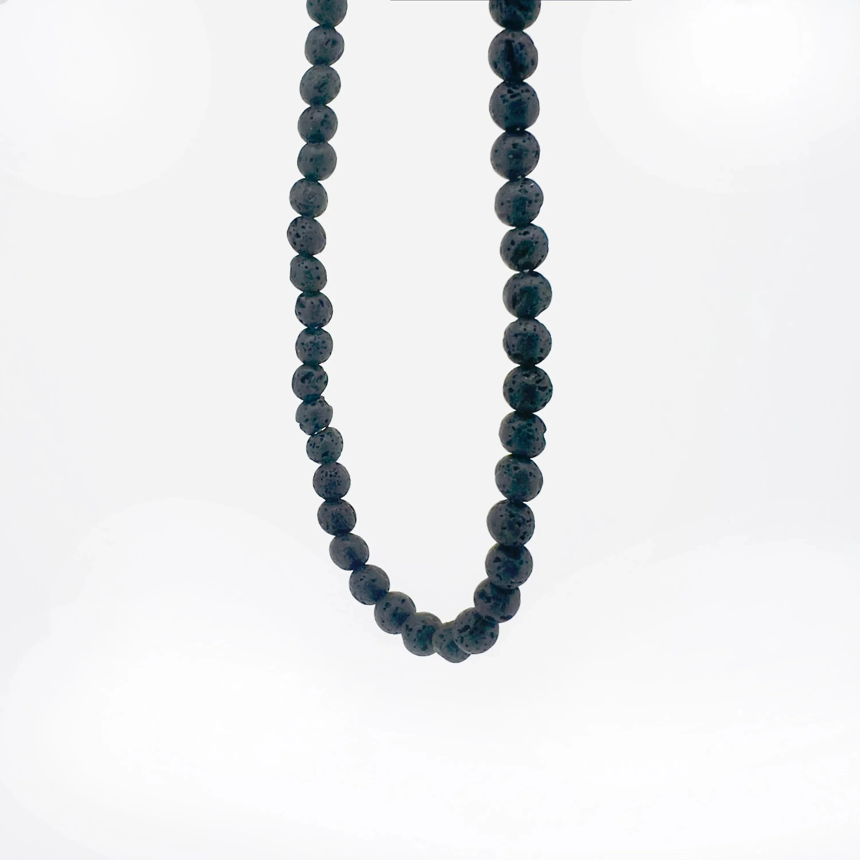 Galo Beaded Lava Rock Choker