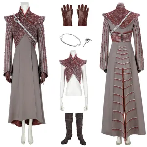 Game of Throne Daenerys Targaryen s8 Dress Halloween Costume Cosplay