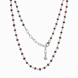 Garnet Beaded Necklace