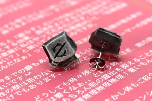 Gunbreaker Job Icon Stainless Steel Studded Earrings Pair - FFXIV