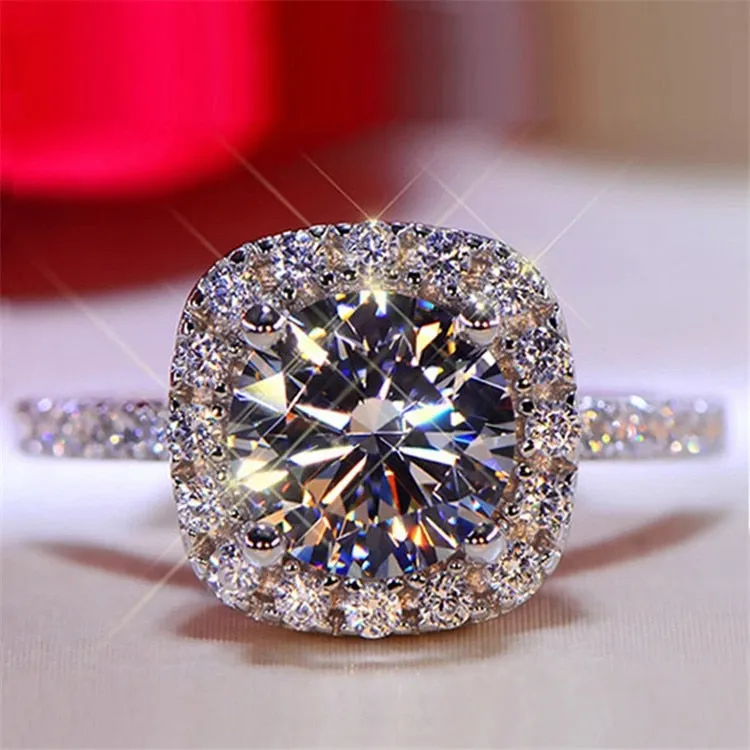 Hot Classic Wedding Rings for Women Fashion Two Tone X Shape Cross Dazzling CZ Ring Female Engagement Jewelry