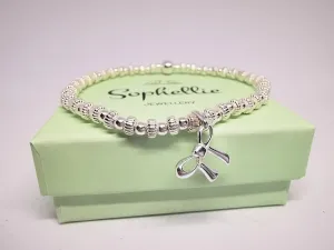 ISABELLE Bow Bracelet in Sterling Silver