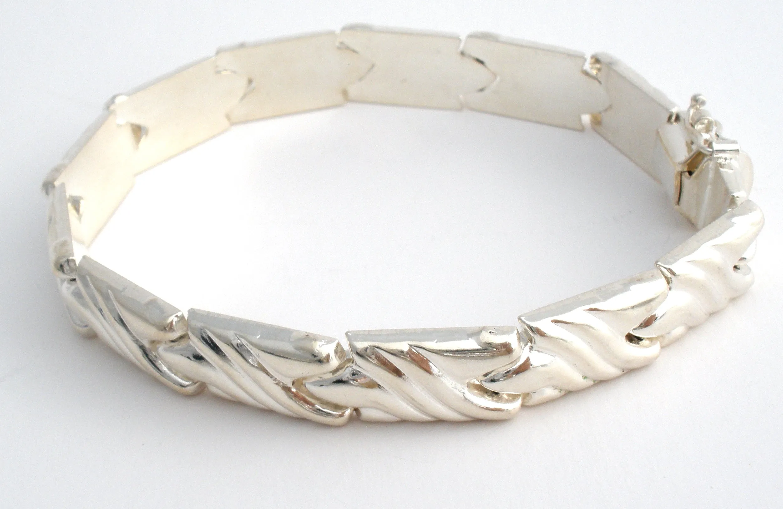 Italian Sterling Silver Bracelet 7" Vintage