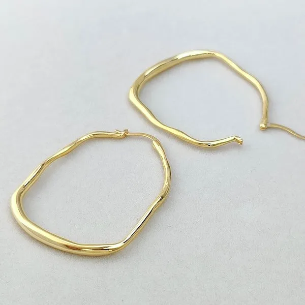 Japanese Style Minimalist Artistic Hoop Earrings