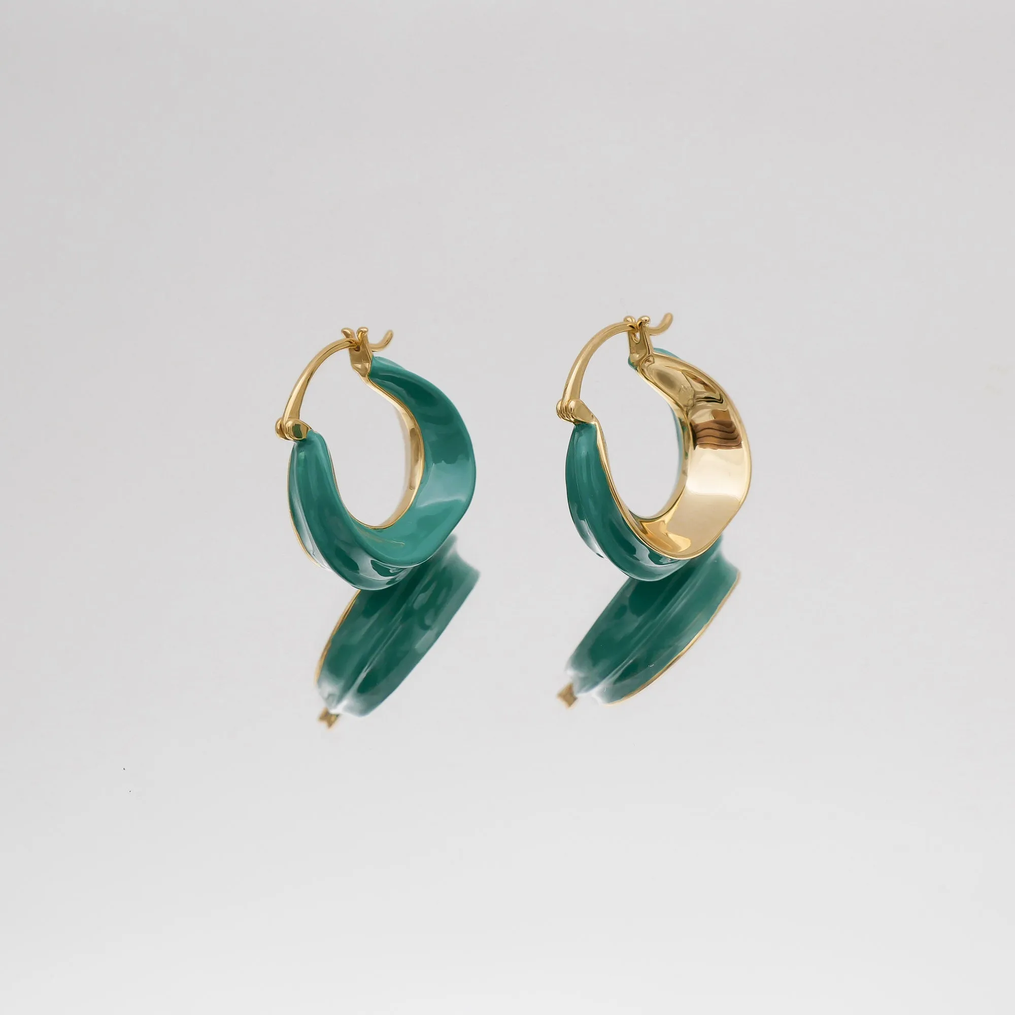 Katia Earrings Emerald