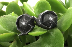 Kokiri Emerald Stainless Steel Studded Earrings Pair - Legend of Zelda