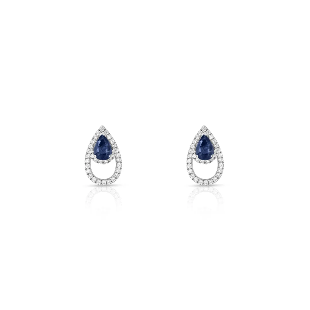 LANKA EARRINGS-SAPPHIRE