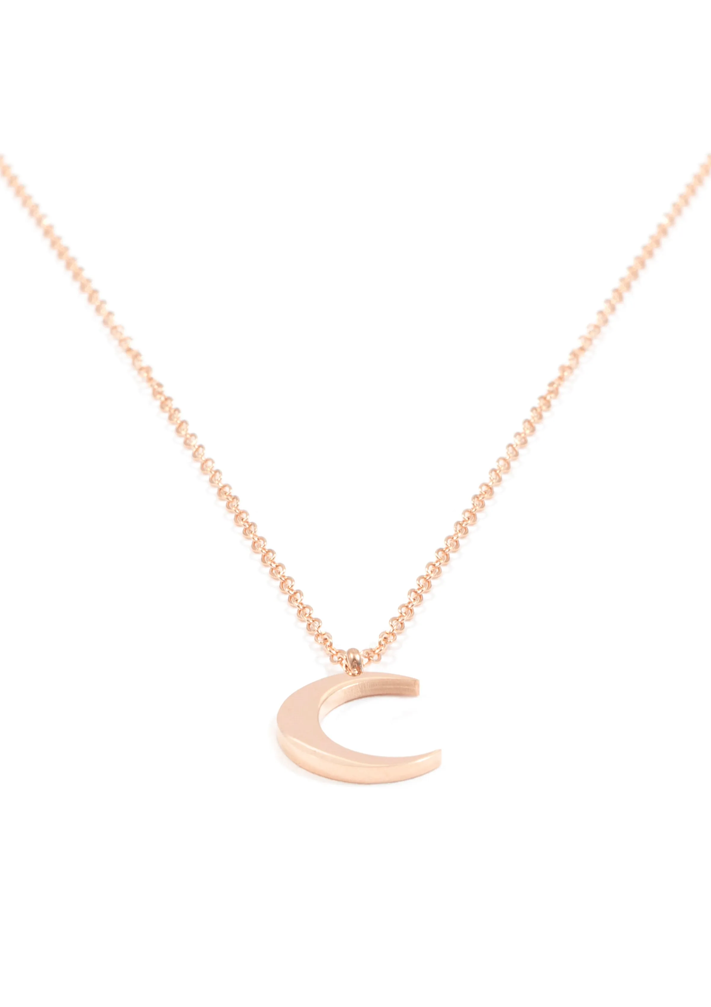 Layering Necklaces Stars and Moon in Rose Gold