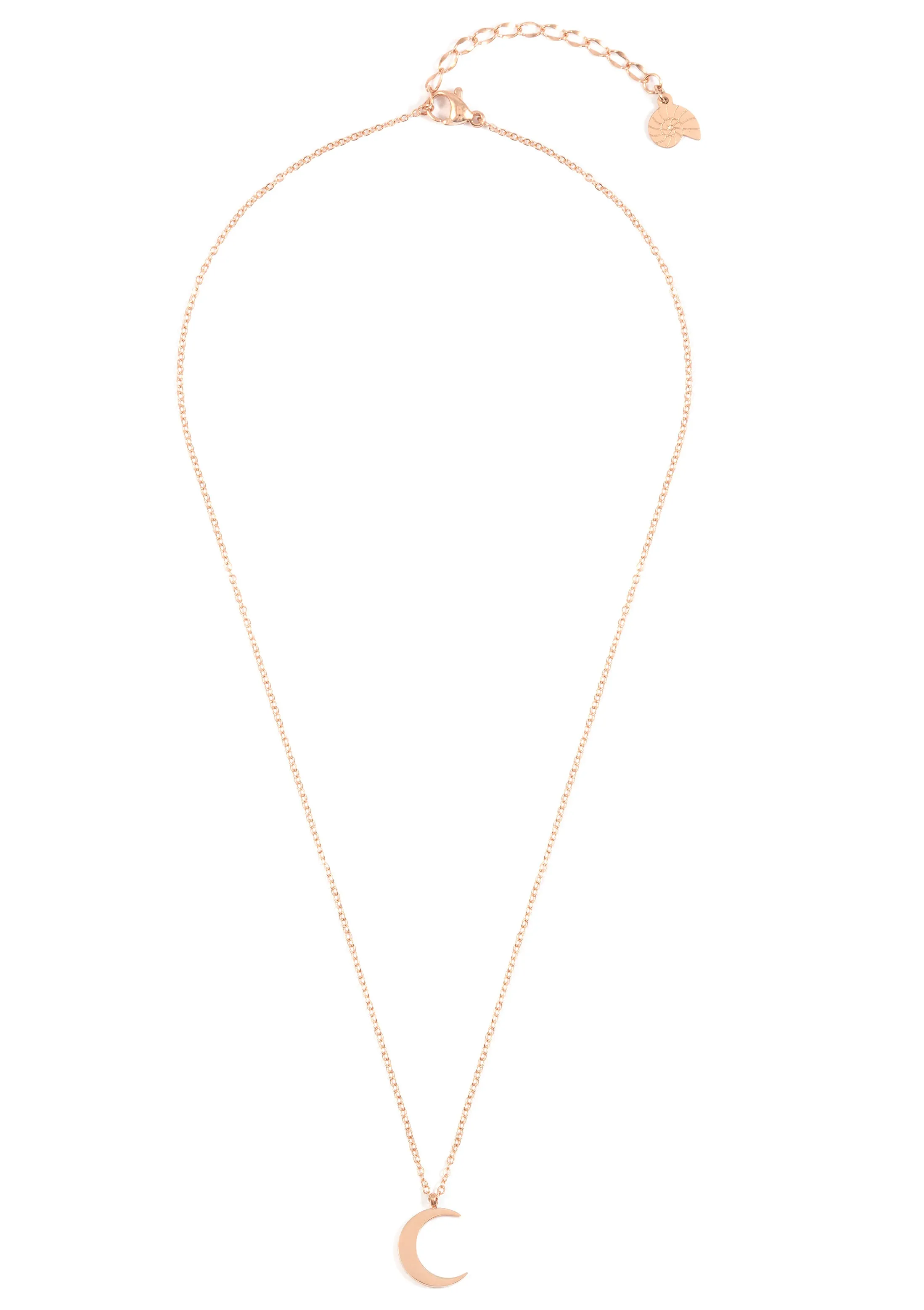 Layering Necklaces Stars and Moon in Rose Gold