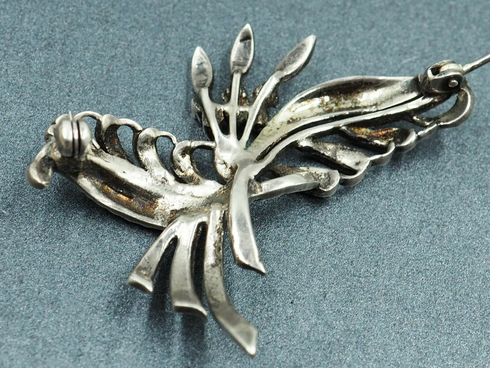 Marcasite Sterling Silver Bouquet Brooch