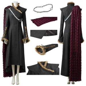 Mother of Dragon Daenerys Targaryen Dress Cosplay Halloween Costume Outfits