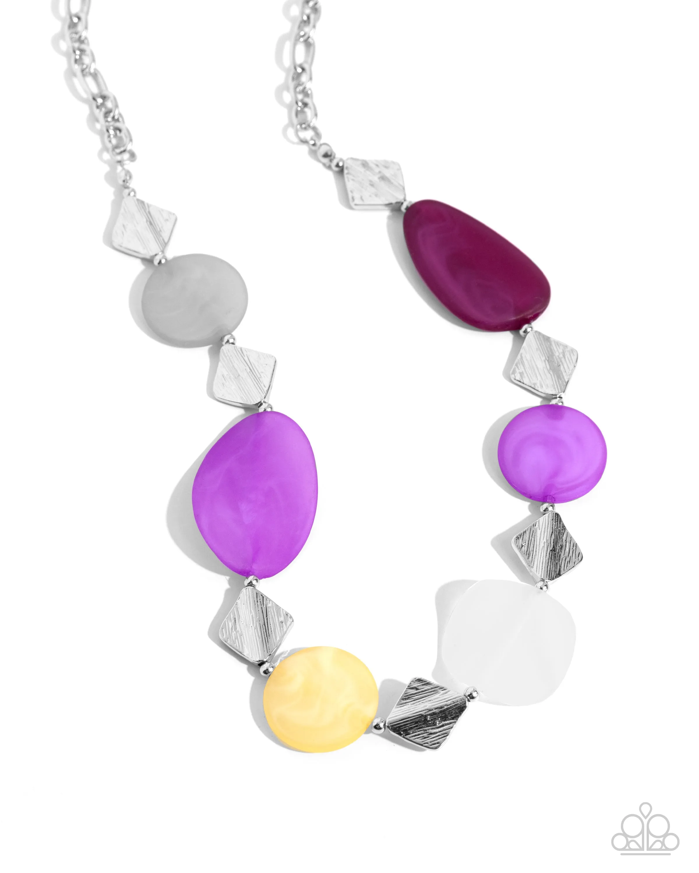 Necklace Reflective Redux - Purple SETY5