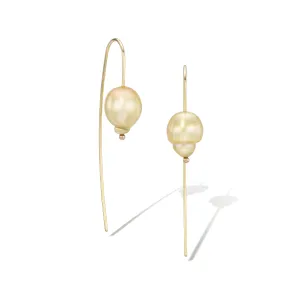 Nova Baroque Earrings, Golden