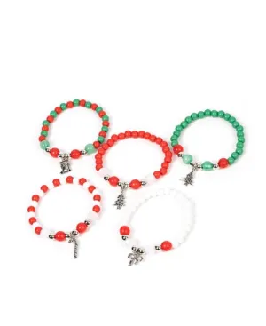 Open Door Jewelry - Christmas - Multi Starlet Shimmer Bracelets - Paparazzi Accessories