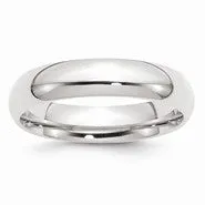 Palladium Heavy Weight Comfort Fit 5mm Wedding Band Ring