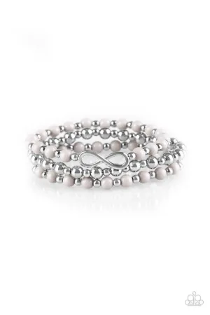 Paparazzi Bracelet ~ Immeasurably Infinite - Silver