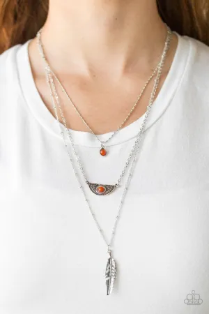 Paparazzi Necklace ~ Sahara Sparrow - Orange