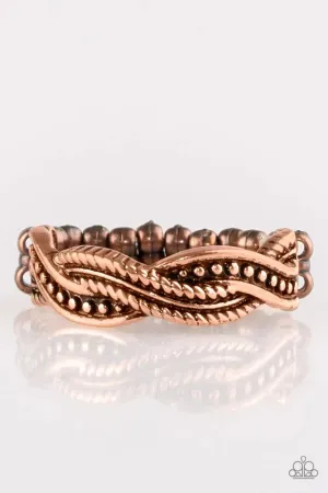 Paparazzi Ring ~ Texture Tango - Copper