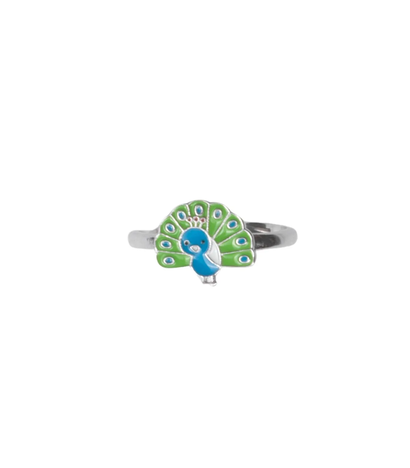 Peacock Finger Ring (Silver)