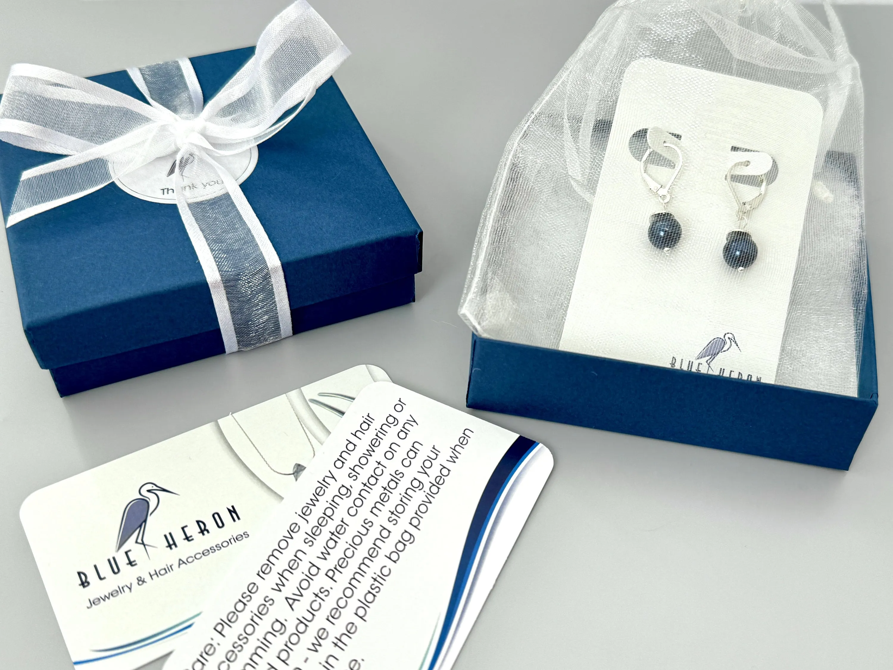 Pearl and Blue Sapphire Earrings