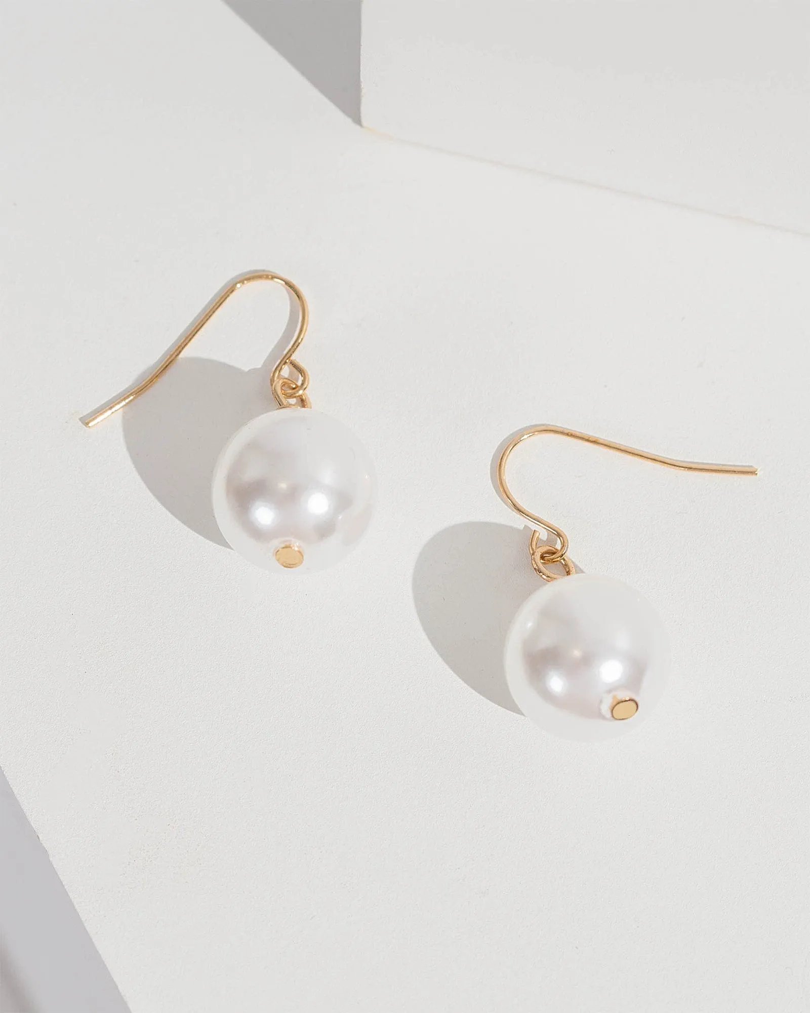 Pearl Fine Hook Earrings