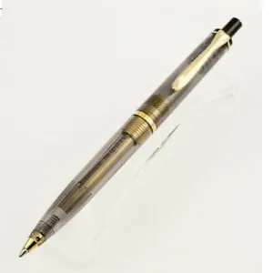 Pelikan Classic K200 Ballpoint Pen - Transparent Grey Gold Trim