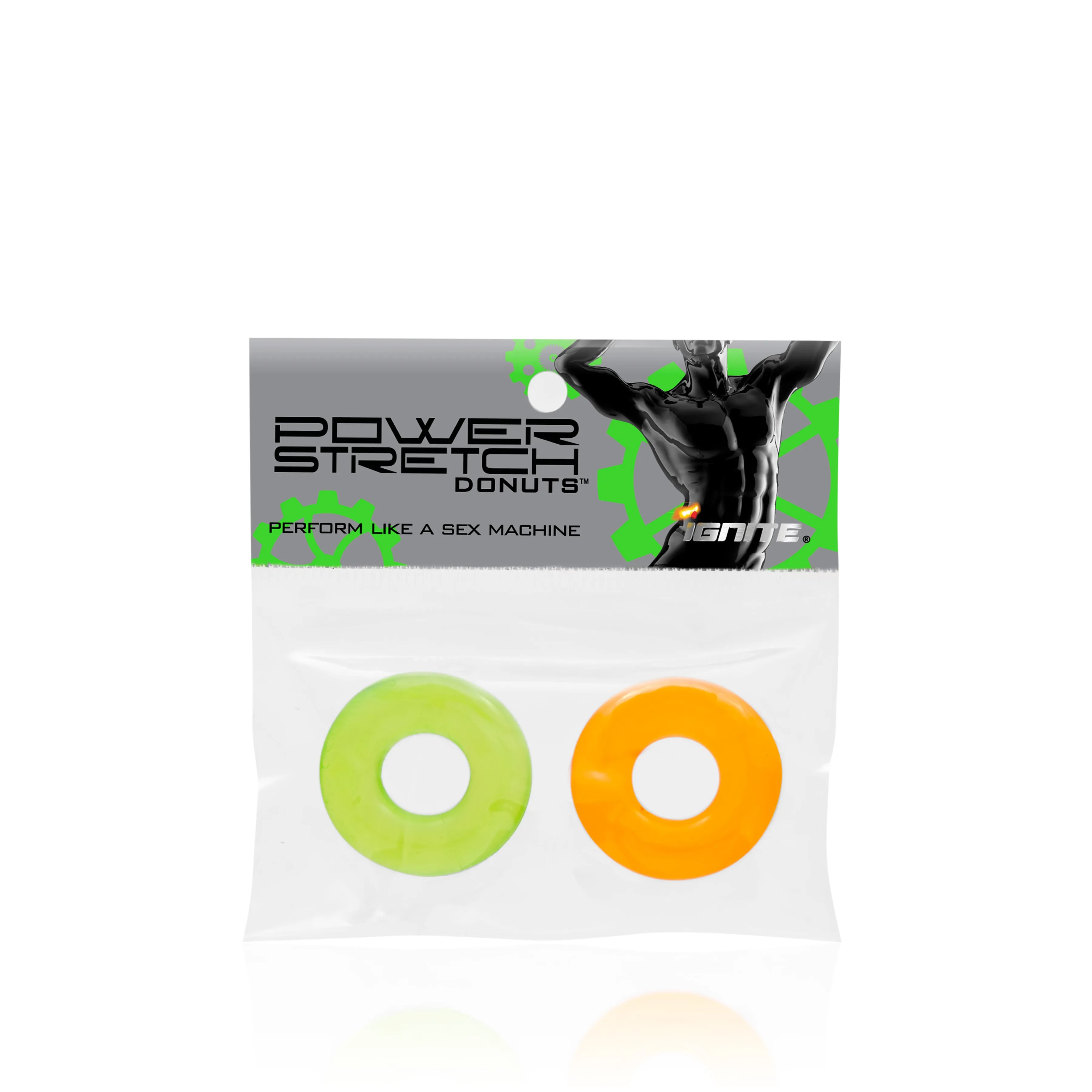 Power Stretch Donuts 2pk OrangeGreen