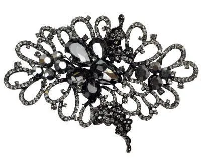 Rhinestone Brooch - Grapevine