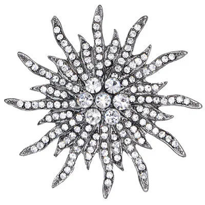 Rhinestone Brooch - Starburst