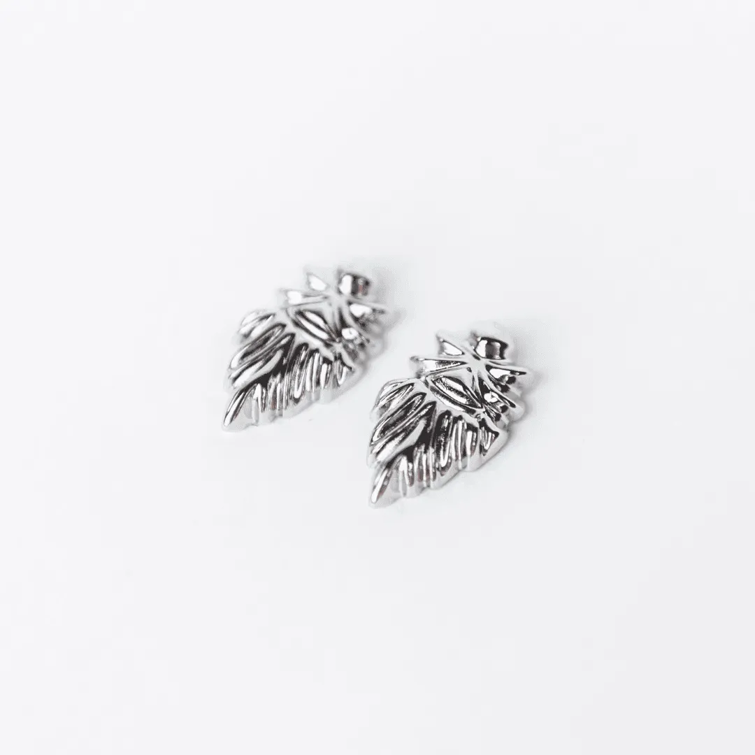 rhodium May earrings