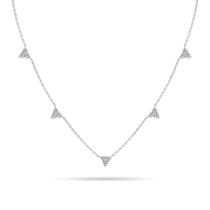 Round Diamond Trio Choker