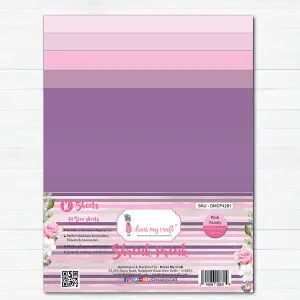 Shrink Prink - Pink Family Frosted Glass Sheet - Pack of 10 Sheets