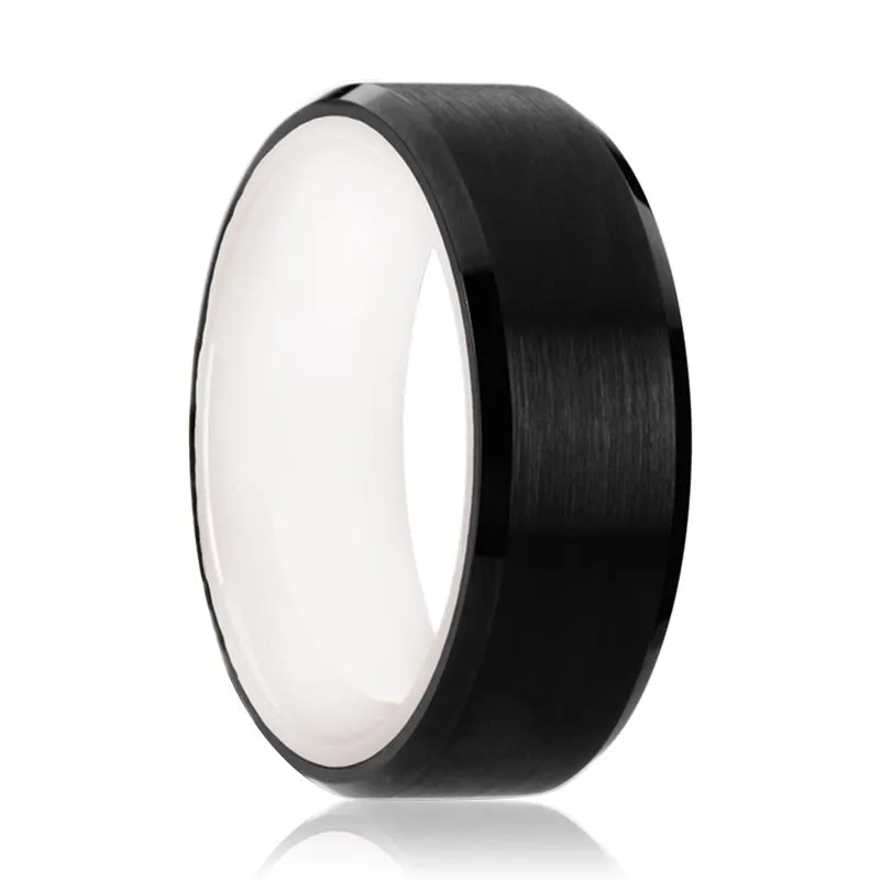 SIGMA | Tungsten Ring White Ceramic Sleeve