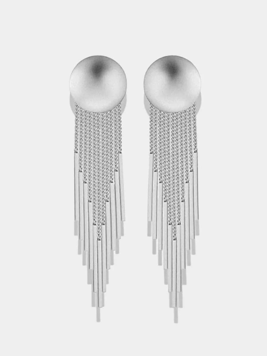 Simple Round Tassel Earrings MSE00141