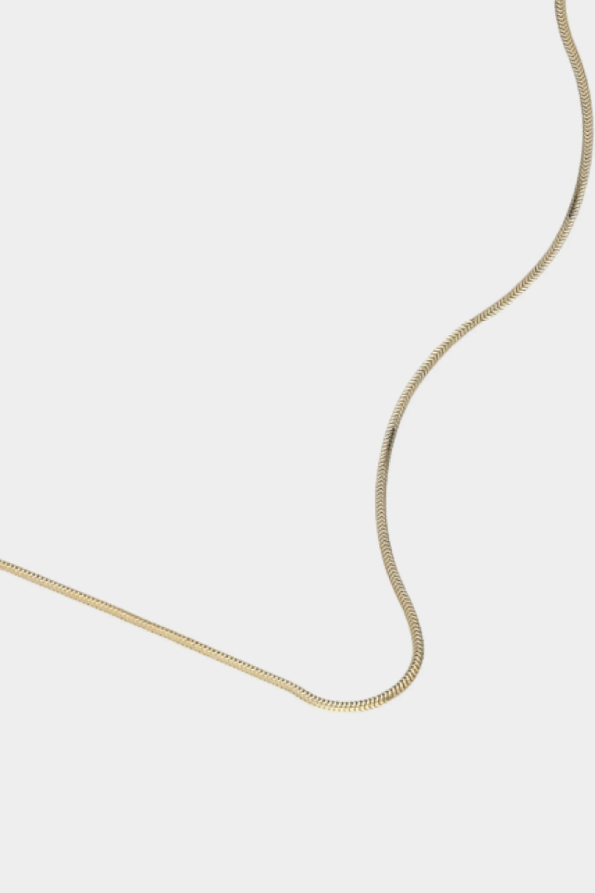 Snake Tube Chain, Yellow Gold