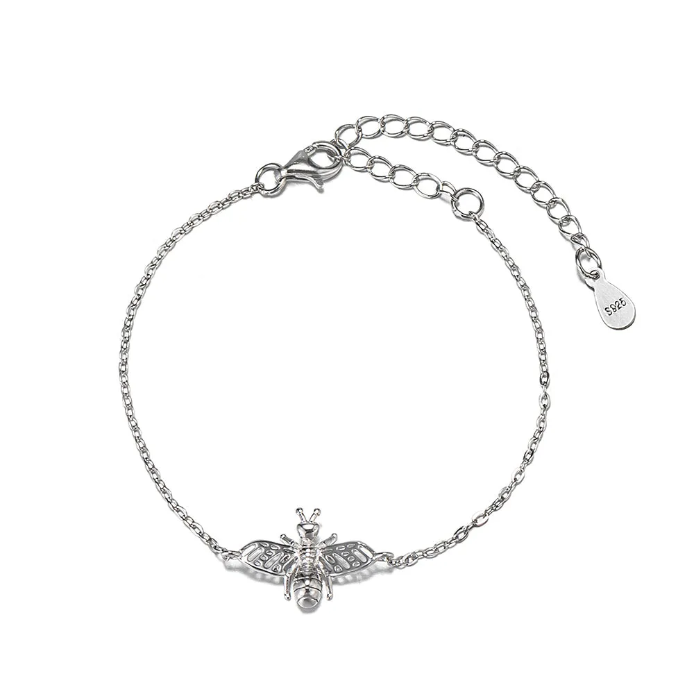 Sterling Silver Bee Bracelet