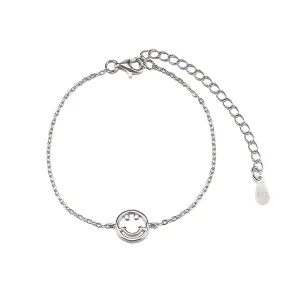 Sterling Silver Smiley Face Bracelet