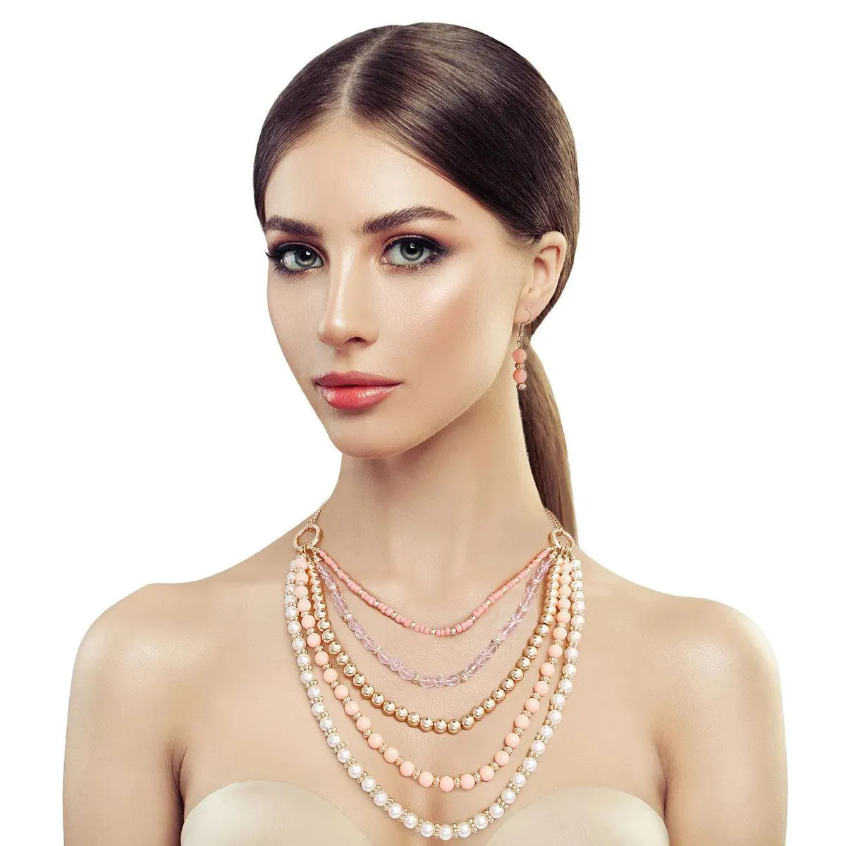 Stunning Pearl Beaded Jewelry Set - Upgrade Your Style Instantly!