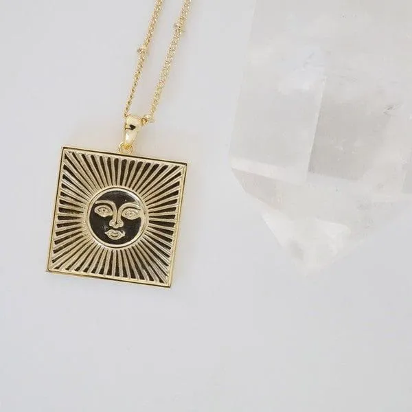 Sun Goddess Coin Necklace