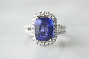 Tanzanite and Diamond Ring