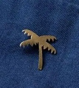 Timlee X129 Cartoon Bird Shell Seastar Coconut Tree Flamingo Cute Metal Brooch Pins Button Pins Gift Wholesale