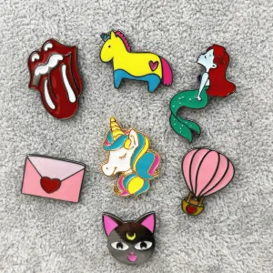 Timlee X191 Cute Animal Unicorn Enamel Pin Hot air Balloon Cat Envelop Metal Brooch Pins Fashion Jewelry Wholesale