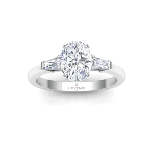 Trilogy Oval Engagement Ring