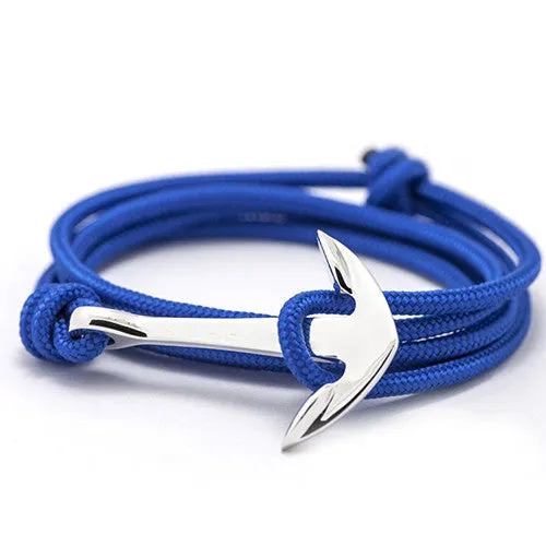 Vintage Jewelry Silver Alloy Anchor Bracelet Men Leather Risers Bracelet for Women&Men friendship bracelets