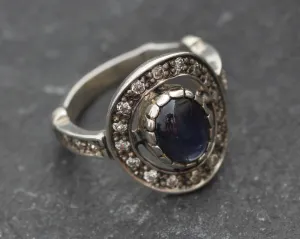 Vintage Sapphire Ring - Natural Sapphire Ring, September Birthstone Ring